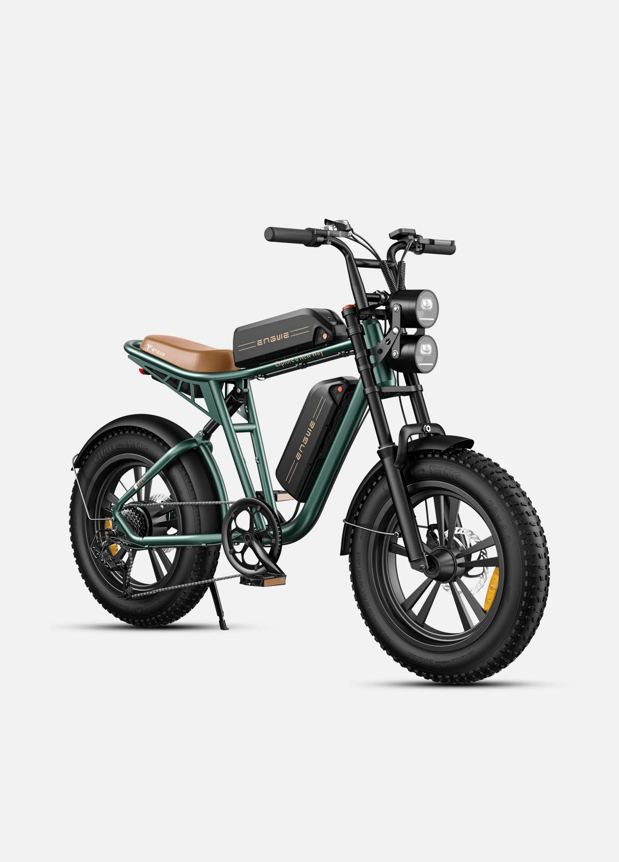 ENGWE M20 Rowery elektryczne Rower elektryczny z pełnym zawieszeniem, który wygląda jak motocykl i spełnia wymogi UE